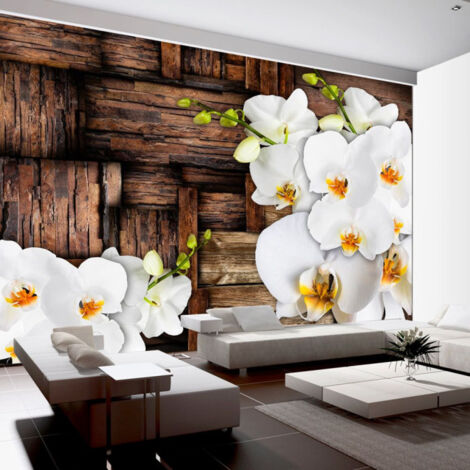 Papier Peint "Blooming Orchids" 140 x 200 cm