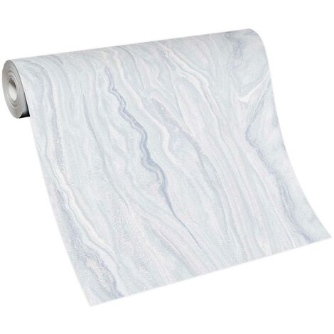 Papier peint bois usé gris et bleu salle de bain  Tapisserie imitation bois gris salle de bain  Papier peint moderne cuisine & salon