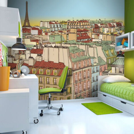 Papier Peint "Bonjour Paris " 270 x 350 cm