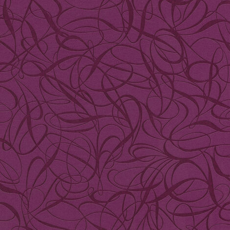 Papier peint bordeaux | Papier peint abstrait | Papier peint intissé violet & vinyle | Papier peint tendance chambre & séjour132024 - 10,05 x 0,53 m
