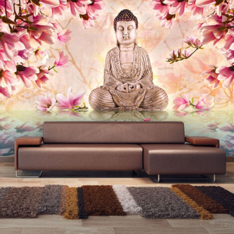 Papier Peint "Bouddha & Magnolia II" 270x450cm