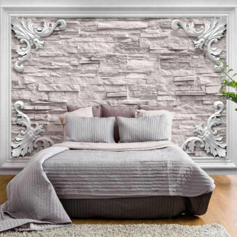 Papier Peint "Brick in the Frame Beige" 175 x 250 cm