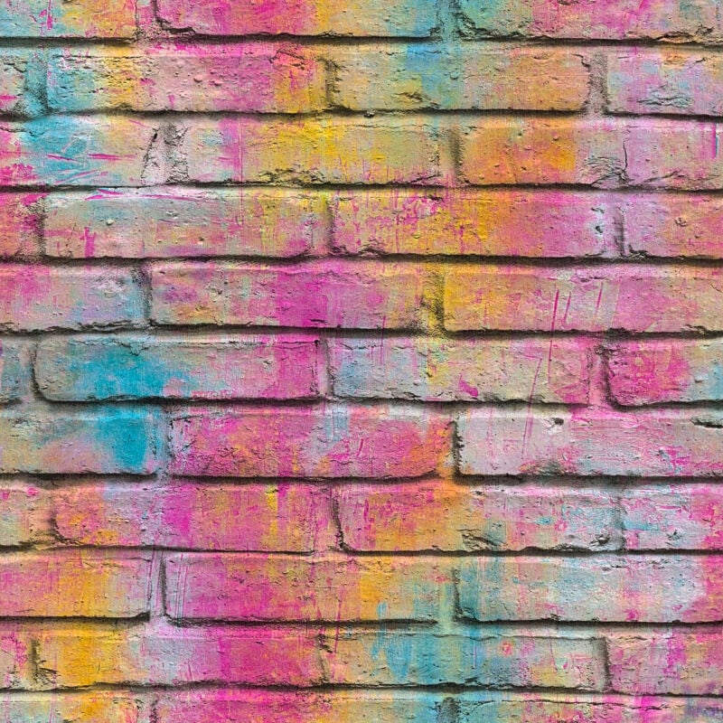 A.s.creations - Papier peint brique multicolore Tapisserie imitation brique Papiers peints pierre tendance pour salon et chambre d'ado