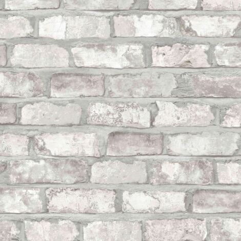 Papier Peint Briques Blanches Effet Briques Réaliste - Générique