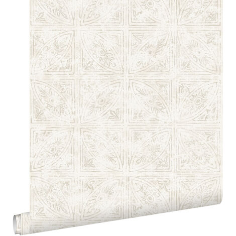 Papier peint carreaux de ciment - 53 cm x 10,05 m de ESTAhome