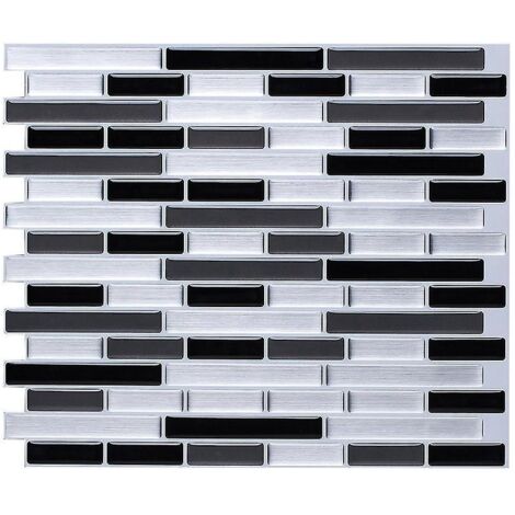 papier Peint Carrelage Autocollant Argent Bross 28 X 24 Cm Style Mosaque Sticker Mural Film Dcoratif Impermable Pour Carreaux De Mur De Salle De B