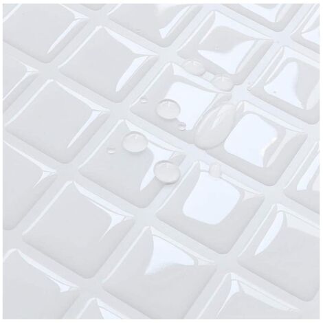 papier Peint Carrelage Autocollant Petit Plaid Blanc 24 X 24 Cm Style Mosaque Sticker Mural Film Dcoratif Impermable Pour Carreaux De Mur De Salle