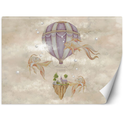 Papier peint Chambre d'enfant Maison poisson ballon 368x254