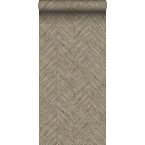 papier peint chevron marron  - Sanders & Sanders