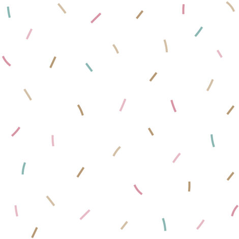 papier peint confettis rose, bleu et blanc  - Sanders & Sanders