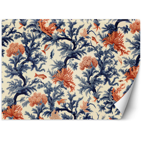 Papier peint Coraux et poissons 150x105