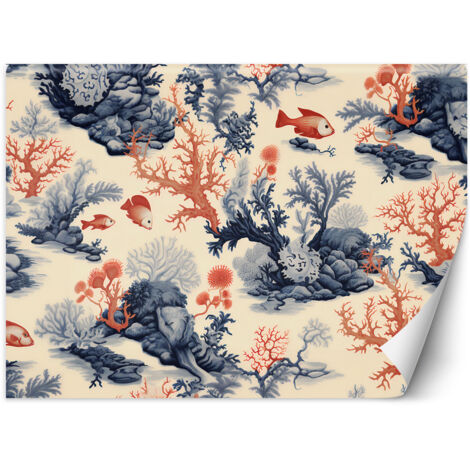 Papier peint Coraux et poissons AI 350x245