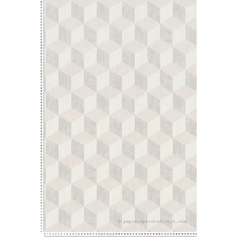 Papier peint Cube - LTC-CUB363 - Les beiges|Les gris
