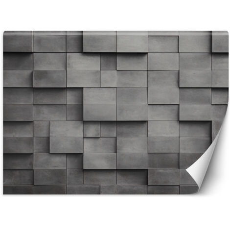 Papier peint Cubes en béton 3D 300x210