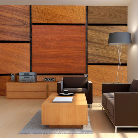 Papier Peint "Cubes en Bois" 210 x 300 cm