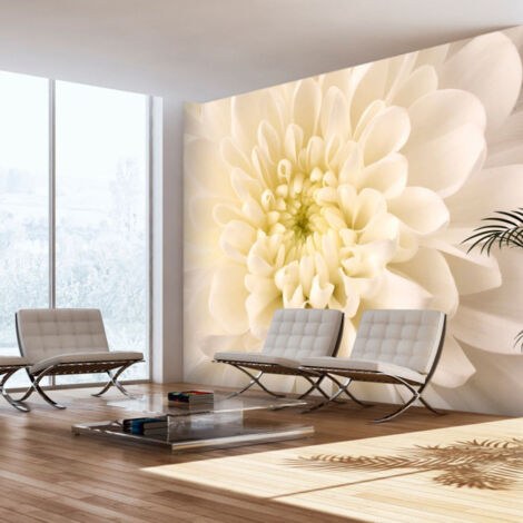 Papier Peint "Dahlia Blanc" 193 x 250 cm