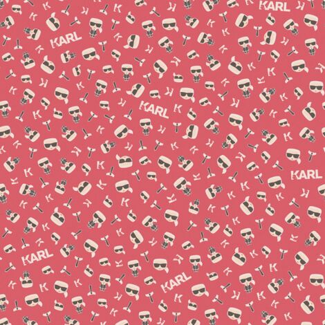 Papier peint de luxe exclusif Profhome 378435 papier peint intissé lisse design mat rouge blanc noir 5,33 m2