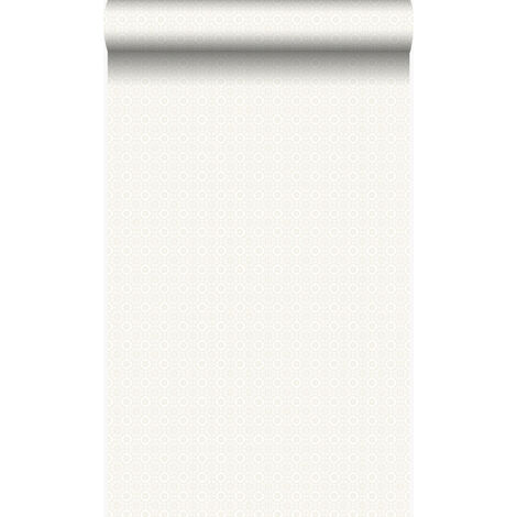 papier peint dentelle argent  - Origin Wallcoverings