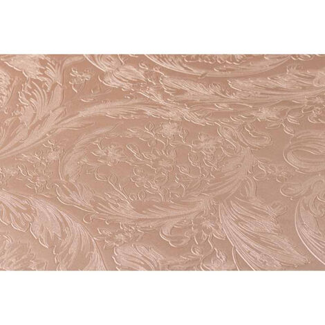 Papier peint designer italien à motif baroque rose Tapisserie vieux rose pour chambre adulte Papiers peints baroque pour salon