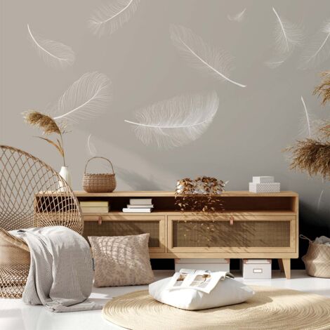 Papier peint douceur de plumes papier peint