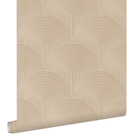 papier peint effet 3D cervine  - ESTAhome
