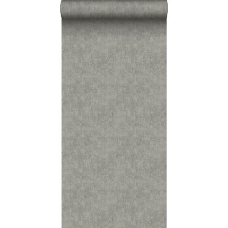 papier peint effet lin gris foncé  - Sanders & Sanders