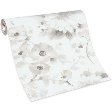 Papier peint élégant baroque beige crème  Tapisserie baroque beige salon et chambre  Papier peint damassé intissé couloir