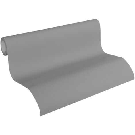 Papier peint élégant et tendance à motif uni Tapisserie gris taupe design urbain Papier peint moderne brun salle à manger