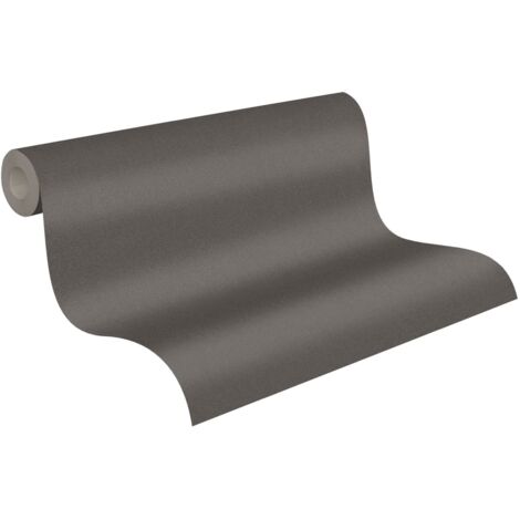 Papier peint élégant uni marron Tapisserie texturée moderne idéale chambre Papier peint intissé vinyle pour bureau et couloir