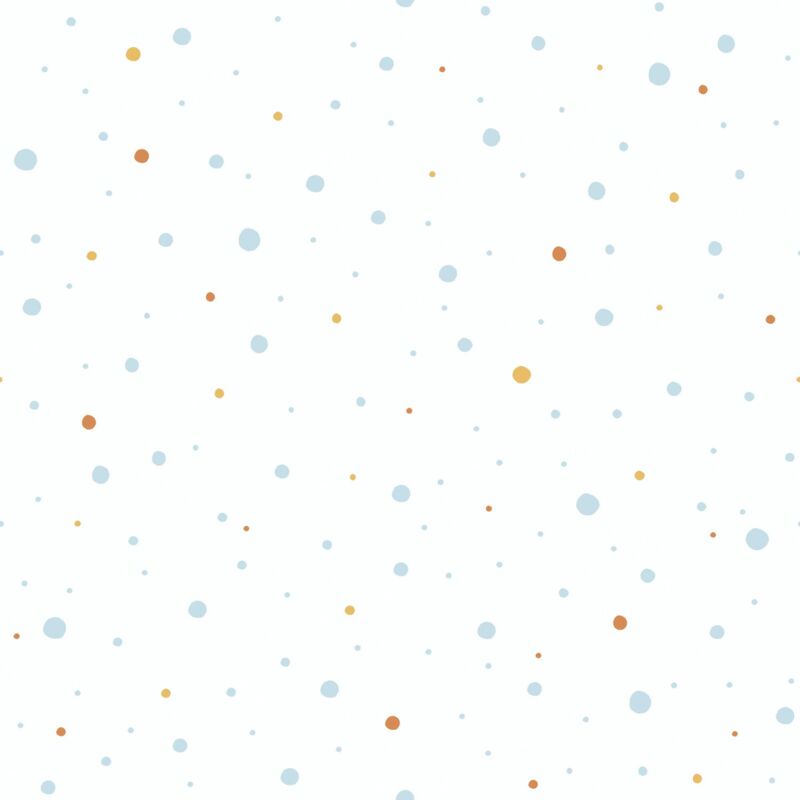 Papier peint enfants Profhome 381162 papier peint intissé légèrement texturé avec un dessin infantile mat bleu blanc jaune orange 5,33 m2