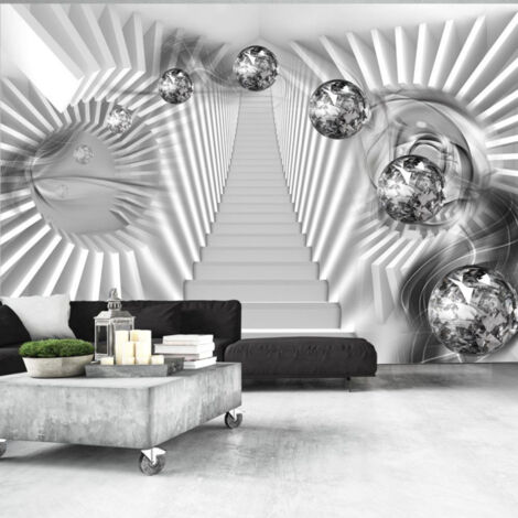 Papier Peint "Escalier en Argent" 70 x 100 cm
