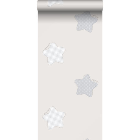 papier peint étoiles beige et gris  - Sanders & Sanders