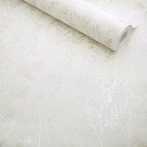 ERISMANN Papier peint expansé sur intissé - Japandi - Fleurs séchées - Rouleau(x)