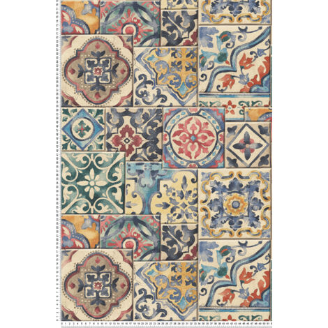 Papier peint Fabrique 2 - LTC-FD22301 - Les rouges|Multicouleurs