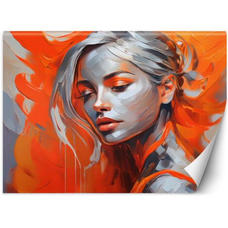 Papier peint Femme Glamour Orange 250x175