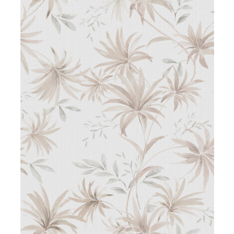 papier peint feuilles beige chaud  - Sanders & Sanders