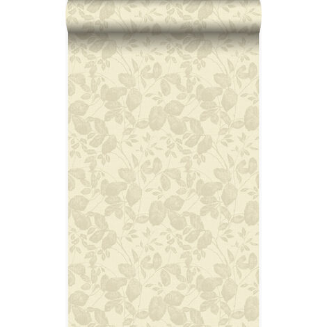 papier peint feuilles beige  - Origin Wallcoverings