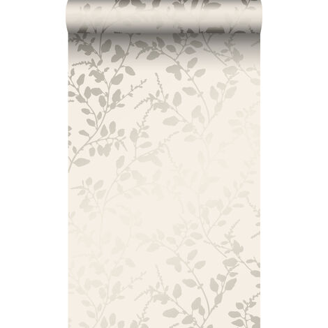 papier peint feuilles beige  - Origin Wallcoverings
