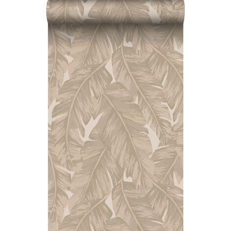 papier peint feuilles de palmier beige - Origin Wallcoverings