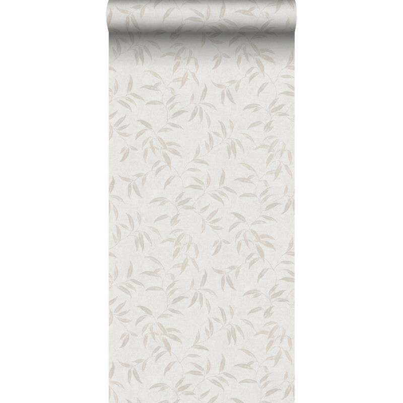Papier peint feuilles beige Sanders&sanders