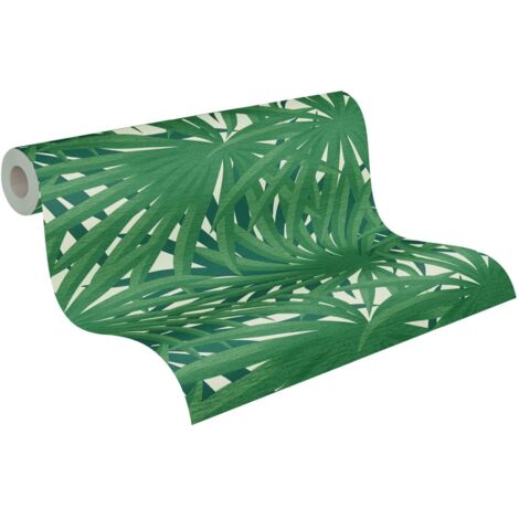 papier peint feuilles tropicales vert  - Livingwalls