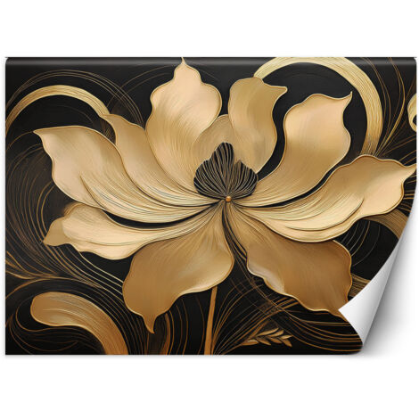 Papier peint Fleur beige 200x140