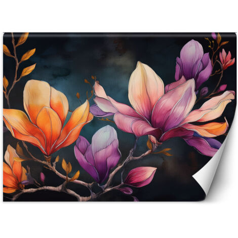 Papier peint Fleur de magnolia peinte 300x210