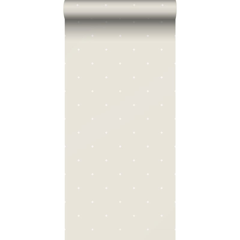 Papier peint fleurs beige et blanc Sanders&sanders