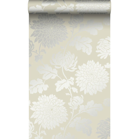papier peint fleurs beige  - Origin Wallcoverings