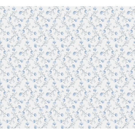 papier peint fleurs bleu  - Sanders & Sanders