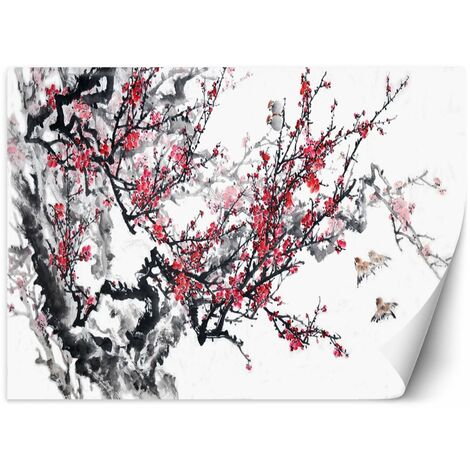 Papier peint fleurs de cerisier