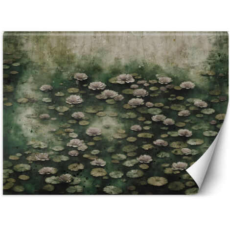 Papier peint Fleurs de lotus sur un lac 250x175