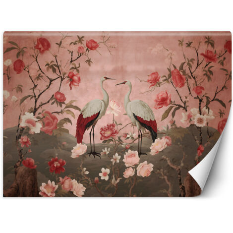 Papier peint Fleurs et oiseaux Chinoiserie 150x105
