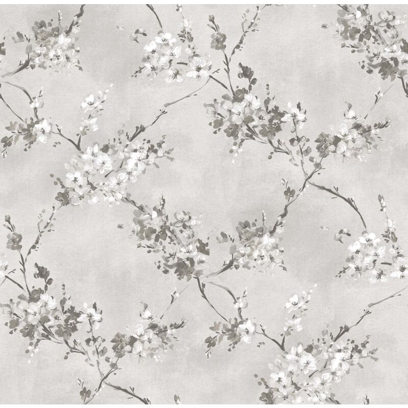 papier peint fleurs gris - Sanders & Sanders